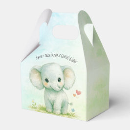 Caja Para Regalos Dulce Gigante Elefante Verde Safari Baby Shower