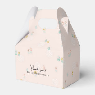 Caja Para Regalos Dulce jardín floral de dibujos animados cumpleaños