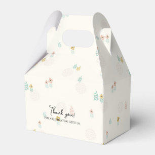 Caja Para Regalos Dulce jardín floral de dibujos animados cumpleaños