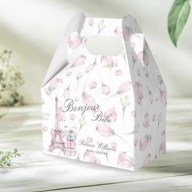 Caja Para Regalos Dulce Macarón Buenos días Bebé París Cumpleaños de (Subido por el creador)