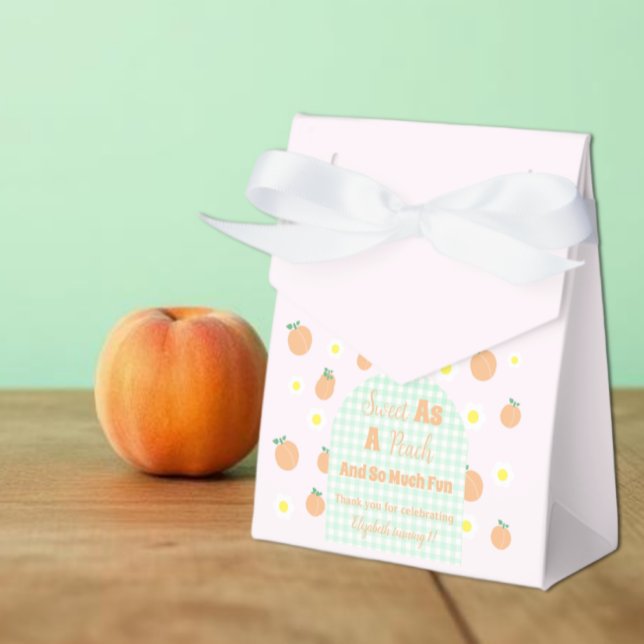 Caja Para Regalos Dulce Melocotón 1er Cumpleaños (Subido por el creador)