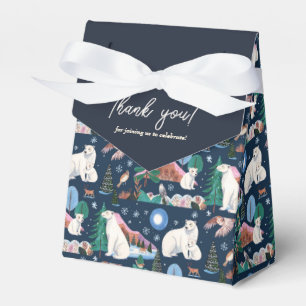 Caja Para Regalos Dulce Oso Polar Invierno Baby Shower