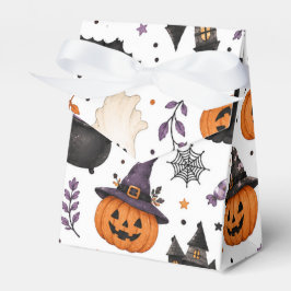 Caja Para Regalos Dulce patrón sin fisuras de Halloween con gatos ne