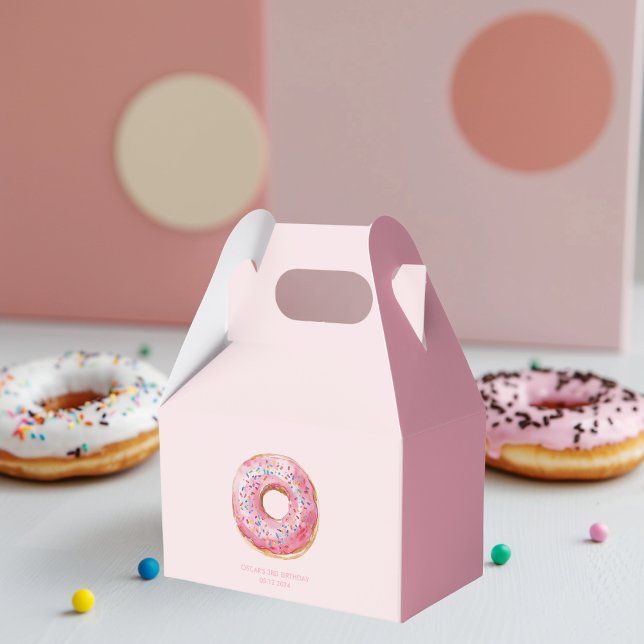 Caja Para Regalos Dulce tiempo Pastel Rosa Donut Cumpleaños (Subido por el creador)