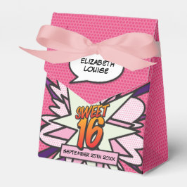 Caja Para Regalos Dulces 16 divertidos rosa de historieta moderna cu