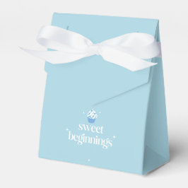Caja Para Regalos Dulces Comienzos | Baby Shower en Azul Polvo y Bla