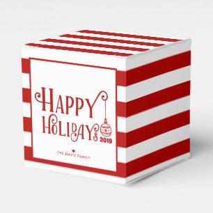 Caja Para Regalos Dulces Felices Fiestas   NAVIDADES PERSONALIZADOS