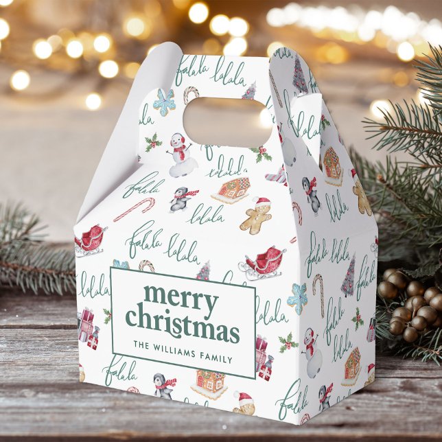 Caja Para Regalos Dulces y Snowmen navidades (Subido por el creador)