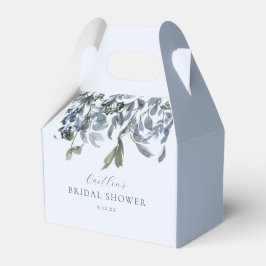 Caja Para Regalos Duste Blue Floral Bridal Shower