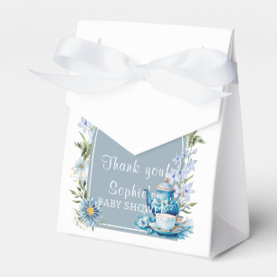 Caja Para Regalos Duste Blue Time para Tea Boho Garden Baby Shower