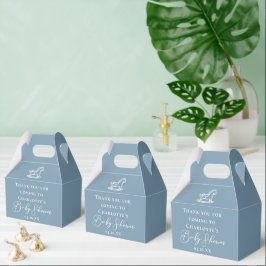 Caja Para Regalos Dusty Blue Baby Shower personalizado