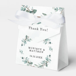 Caja Para Regalos Dusty Blue Eucalyptus Greenery Rústico Boda