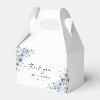 Caja Para Regalos Dusty Blue Ivory Baby Shower Favorito Box