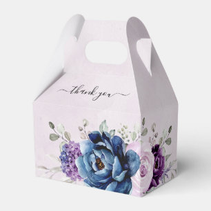 Caja Para Regalos Dusty Blue Purple Lilac florece Bridal Shower Favo