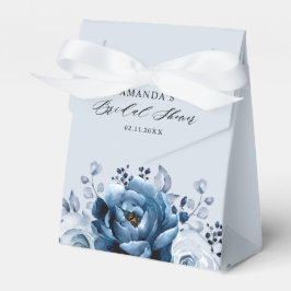 Caja Para Regalos Dusty Blue Slate Navy Botanal Bridal Shower
