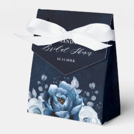 Caja Para Regalos Dusty Blue Slate Navy Botanica Bridal Shower
