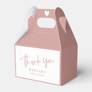Caja Para Regalos Dusty Pink/ Rosa Baby Shower gracias