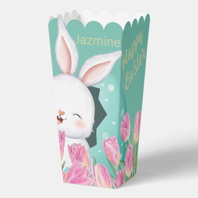 Caja Para Regalos Easter Bunny Egg Tulips (Anverso)