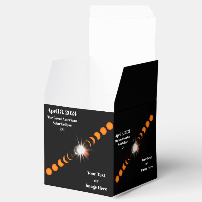 Caja Para Regalos Eclipse solar total de 2024 (Abierto)