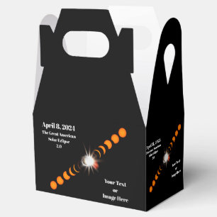 Caja Para Regalos Eclipse solar total de 2024