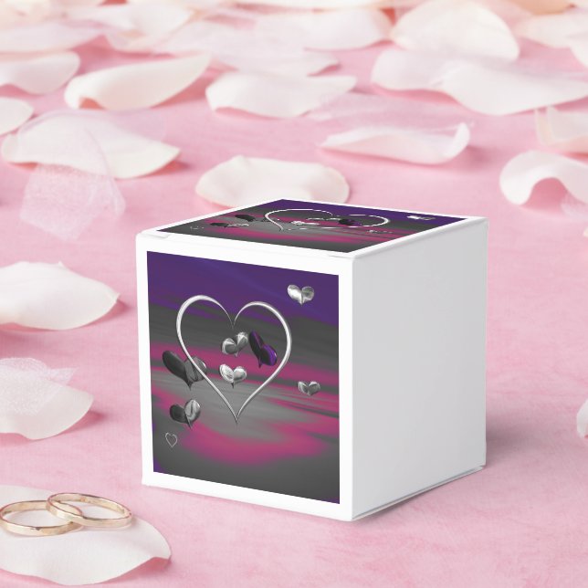 Caja Para Regalos Ecos de un romance metálico (Boda)