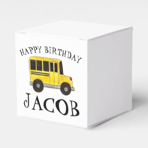 Caja Para Regalos Educación de profesores de bus escolar amarillo fe