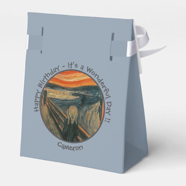 Caja Para Regalos Edvard Munch La Colección Elementos De La Fiesta D (Reverso)