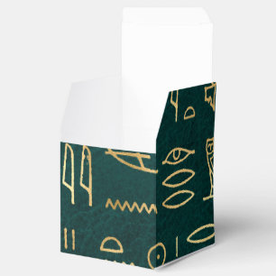 Caja Para Regalos Egipto Dorado: Tipografía de jeroglíficos Egipto