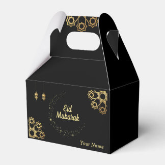 Caja Para Regalos Eid Mubarak / Ramadan Kareem Golden Personalize