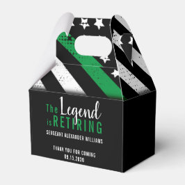 Caja Para Regalos Ejército de Jubilación Militar de Bandera de la Lí