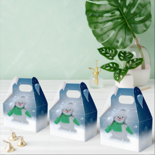 Caja Para Regalos El adorable personaje de muñeco de nieve de Navida