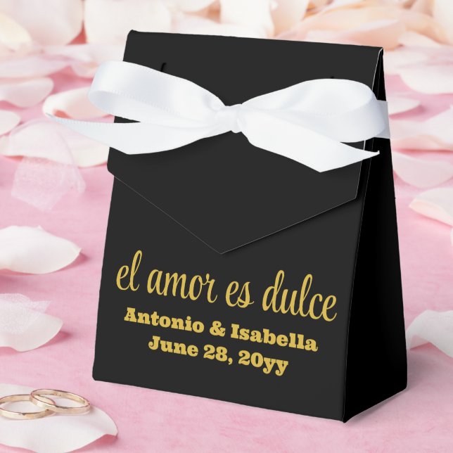 Caja Para Regalos El amor es dulce boda en la recepción (Boda)