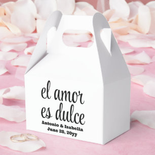 Caja Para Regalos El amor es dulce boda en la recepción