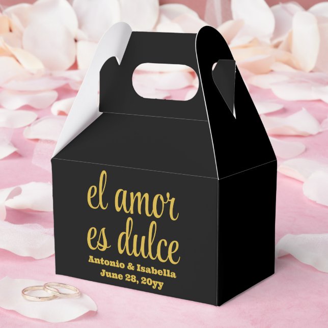 Caja Para Regalos El amor es dulce boda en la recepción (Boda)