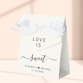 Caja Para Regalos El amor es dulce crema Boda