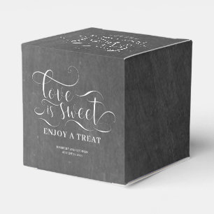 Caja Para Regalos El amor es dulce, disfruta a un Boda