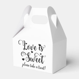 Caja Para Regalos El amor es dulce toma un regalo favor de boda pers