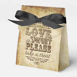 Caja Para Regalos El amor es un Boda de Sweet Vintge
