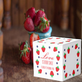 Caja Para Regalos El amor es una fruta dulce Bridal Shower