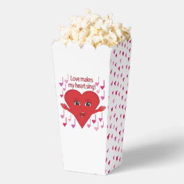 Caja Para Regalos "¡El amor hace que mi corazón cante!" Corazón Cant