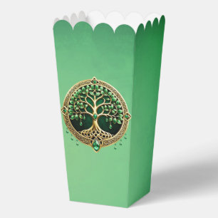Caja Para Regalos El árbol de la vida con nudos celtas.