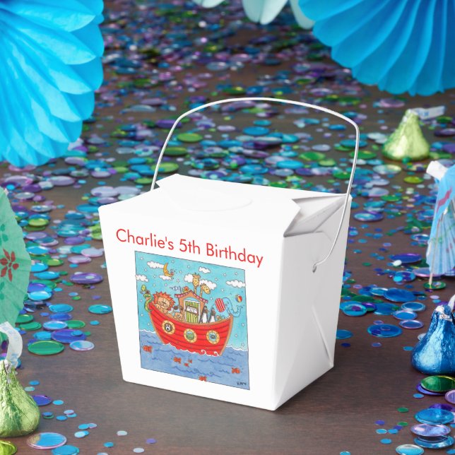 Caja Para Regalos El Arca de Noé personalizada (Fiesta)