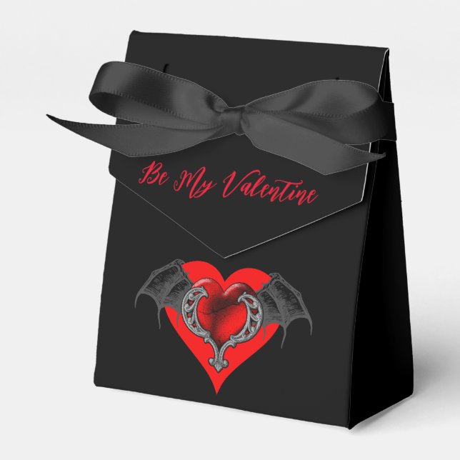 Caja Para Regalos El audaz corazón rojo personalizado de San Valentí (Front Side)