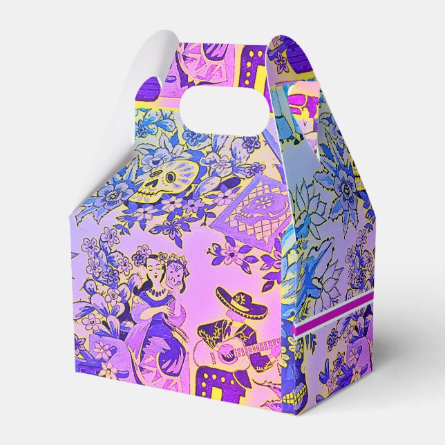 Caja Para Regalos El azúcar divertido se desmorona con la Fiesta Ind (Reverso)