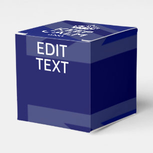 Caja Para Regalos El azul de medianoche guarda la calma y su texto