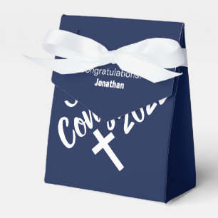 Caja Para Regalos El azul oscuro felicitaciones Biblia de graduació