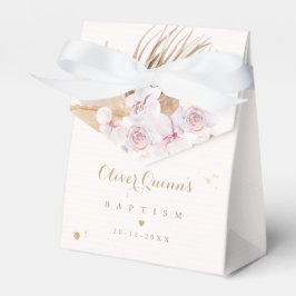 Caja Para Regalos El bautismo bohemio pampas personalizado