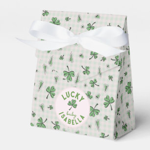 Caja Para Regalos El bebé afortunado Rosa y St Paddys verdes