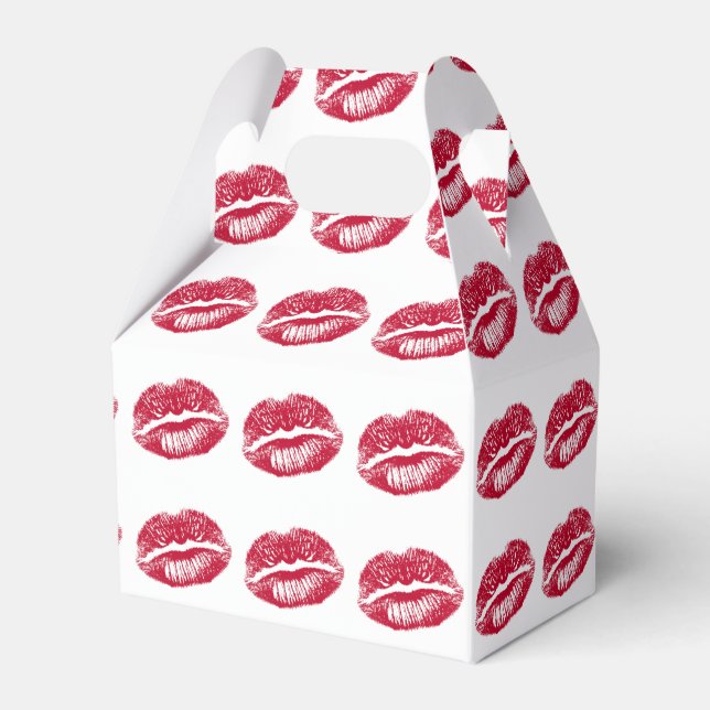 Caja Para Regalos El beso, los labios rojos (Reverso)
