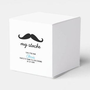 Caja Para Regalos El bigote de primer cumpleaños temática